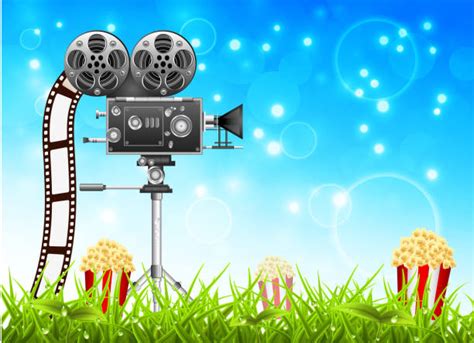 Outdoor Movie Illustrations Royalty Free Vector Graphics And Clip Art