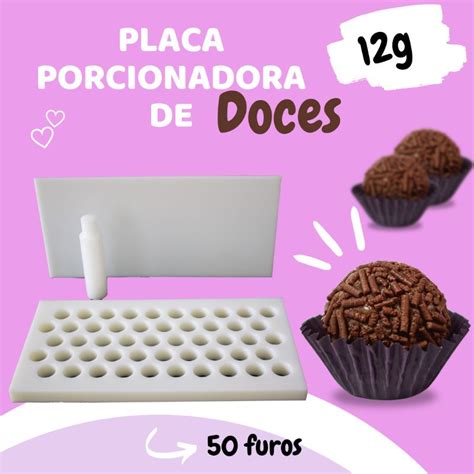 Placa Porcionadora E Dosadora De Doces Brigadeiro G Futos