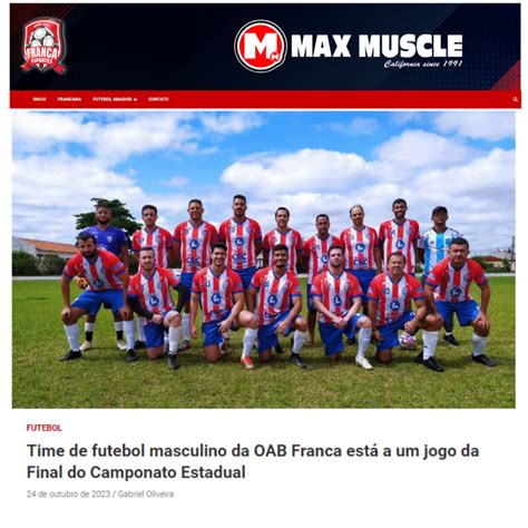 Time De Futebol Masculino Da Oab Franca Est A Um Jogo Da Final Do