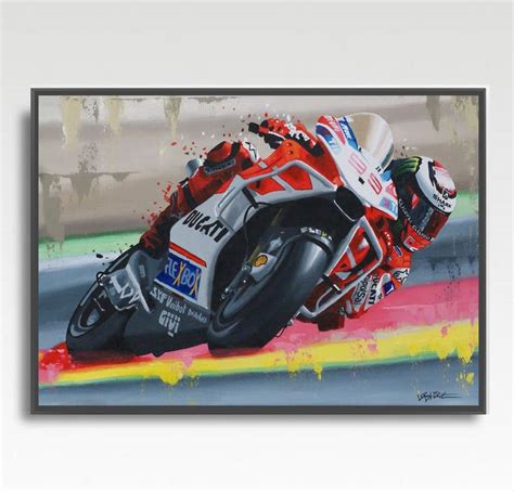 Jorge Lorenzo Art Print From An Original Painting By Greg Tillett