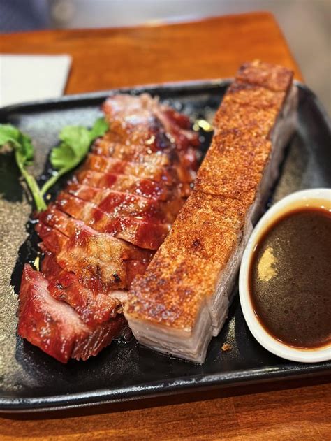 I Ate Crispy Roasted Pork Belly And Charsiu Rfood