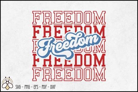 Freedom Svg Design Graphic By Bee Craftr · Creative Fabrica