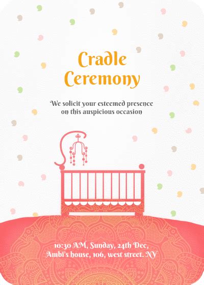 Naming Ceremony Invitation Wordings Ceremony Invitation Template