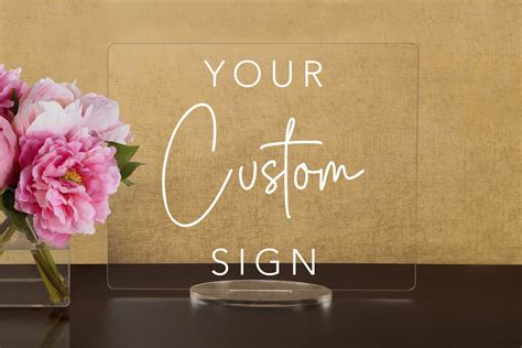 Custom Wedding, Create Your Own Wedding Sign Acrylic Wedding Sign - Etsy