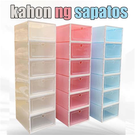 Big Size Hard Plastic Shoe Box Colorful Shoes Rack Storag Organizer