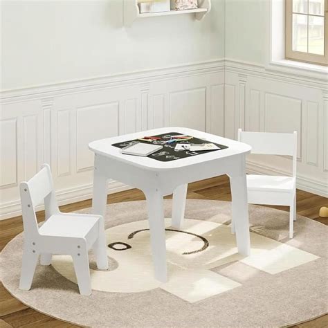 WOLTU Table Enfant Avec 2 Chaises Ensemble De Table Et Chaises Pour