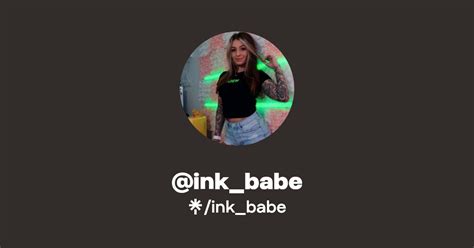 Ink Babe Twitter Instagram TikTok Twitch Linktree
