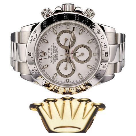 Rolex Daytona Cosmograph Mm Men S Oyster White Dial Chrono Steel