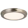 Commercial Electric 15 In Brushed Nickel LED Ceiling Flush Mount With