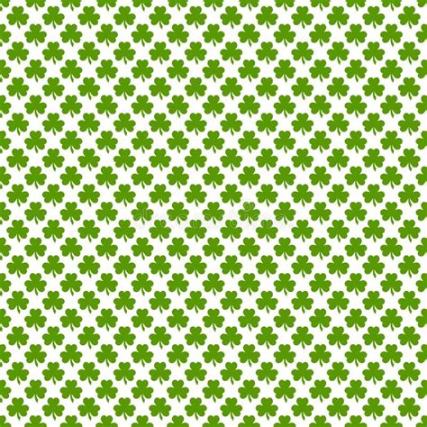 Seamless Shamrock Pattern Stock Vector Illustration Of Patricks 28301370