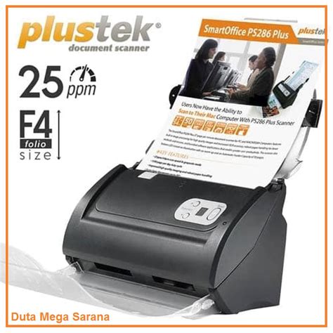 Jual Plustek Smartoffice Ps Plus Scanner Adf Dokumen Kertas F Folio