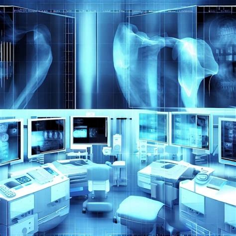 Premium Ai Image Radiology Lab Create A Background That Resembles A