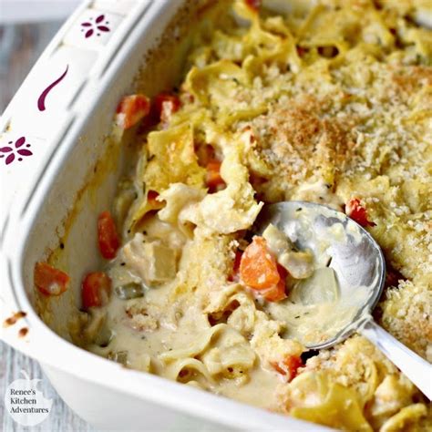 Easy Cheesy Chicken Noodle Casserole Renees Kitchen Adventures