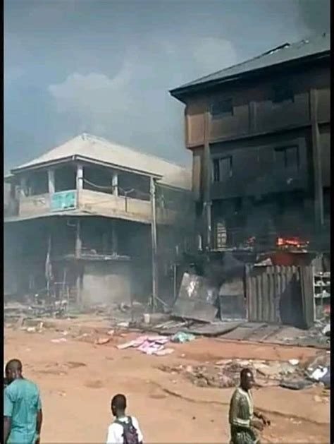 Pictures From Onitsha Market Fire Disaster