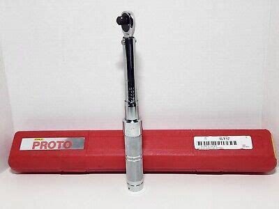 Proto J C Drive Ratcheting Head Micrometer Torque Wrench