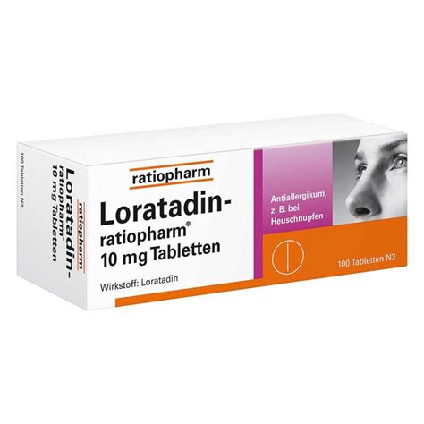 Loratadin Ratiopharm Mg Tabletten St Online Bei Pharmeo Kaufen