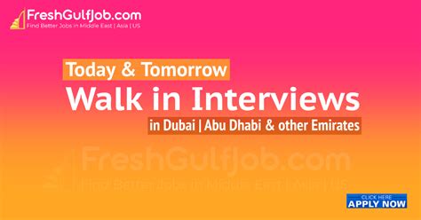 Walk In Interview In Dubai Today And Tomorrow Uae Feb 2024