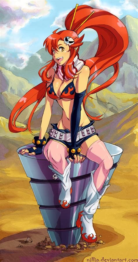 Yoko Littner Tengen Toppa Gurren Lagann Drawn By Nillia Danbooru