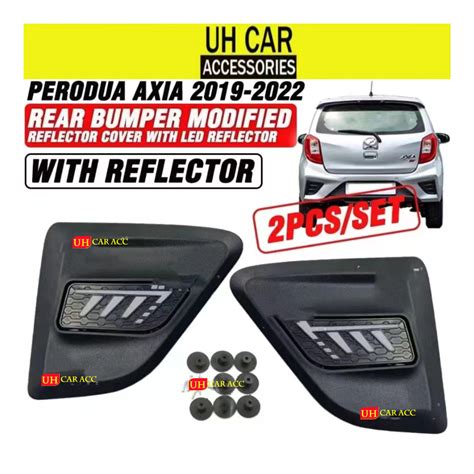 Perodua Axia Rear Bumper Modifies Reflector Cover With Led