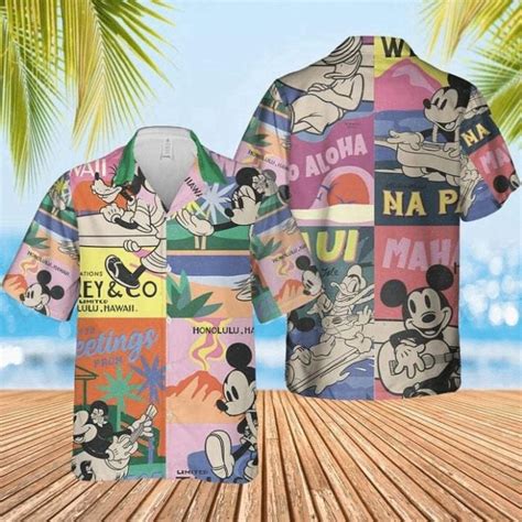 Cartoon Imagine Mickey Mouse Hot Summer D Hawaiian Shirt Aopprinter