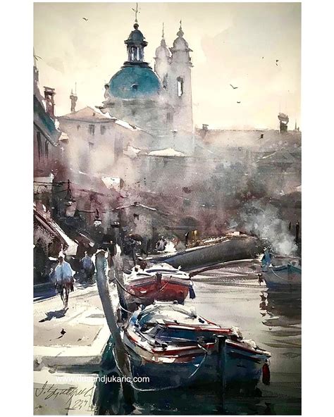 Dusan Djukaric Watercolor Architecture Watercolor Art Watercolor