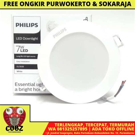 Jual Watt Philips Led Downlight Lampu Tanam Plafon Moto Putih Di