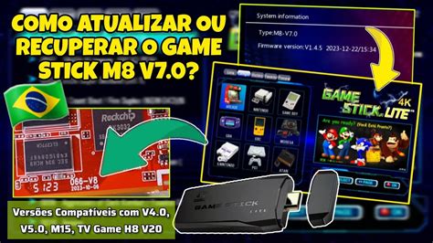 Como Atualizar Ou Recuperar O Game Stick K Lite M V E Vers Es V