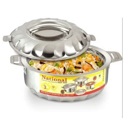 National Stainless Steel Model No Cas 8894 Ss 4 Piece Insulated Casserole Set For Home