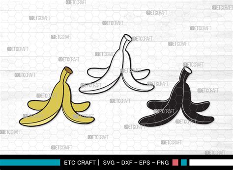 Banana Svg Fruits Svg Peeled Banana Graphic By Pixel Elites · Creative Fabrica