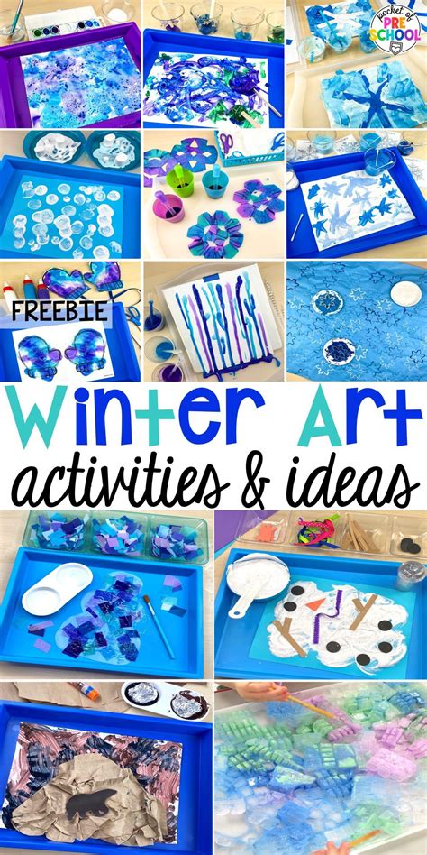 Winter Process Art Activities For Preschool Pre K And Kindergarten