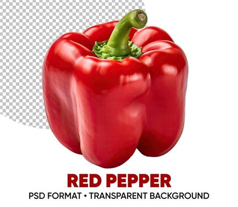 Fondo Transparente De Pimiento Rojo Archivo Psd Premium