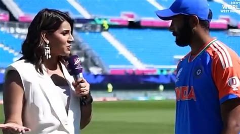 Sanjana Ganesan Husband Jasprit Bumrah Share A Light Hearted Moment In