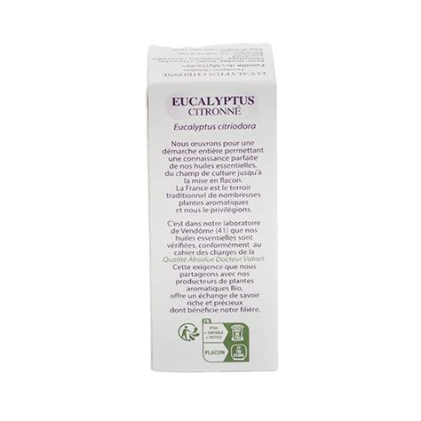 Dr Valnet Huile Essentielle Eucalyptus Citronn Bio Anti Moustique