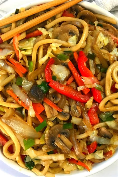 This Vegan Udon Noodle Stir Fry Recipe Is One Of The Quickest Simplest