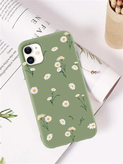 Daisy Print Case Compatible With Iphone Creative Iphone Case Diy Phone Case Design Diy Phone