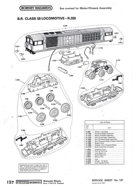 Service Sheets2 Model Train Spare Parts Selling Hornby Train Spare Parts And Triang Train