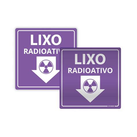 Placa De Lixo Material Radioativo