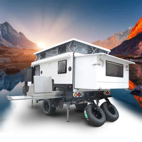 Latest Armored Vehicle Style Rear Open Viable Hybrid Caravan Camper