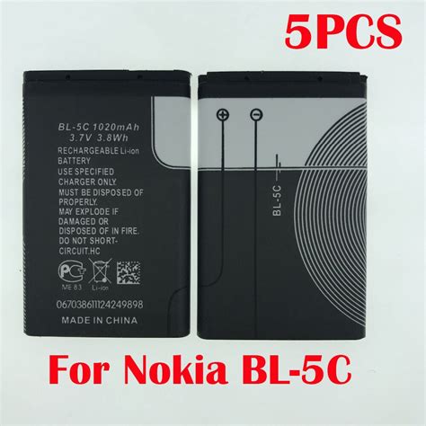 100 Original BL5C BL 5C BL 5C Para Nokia 1100 1110 1200 1208