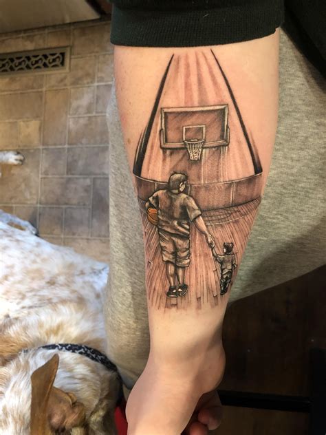 Basketball Tattoo For My Son Done By Lou At Artists Unbound In Omaha