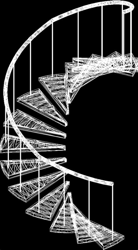 Spiral Staircase Model Dwg Model For Autocad Designs Cad Hot Sex Picture