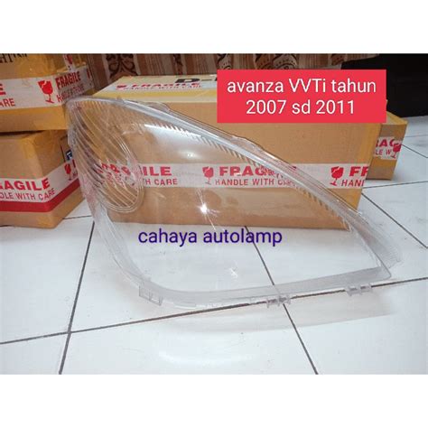 Jual Mica Headlamp Avanza VVTI Thn 2007 2011 Kaca Lampu Depan