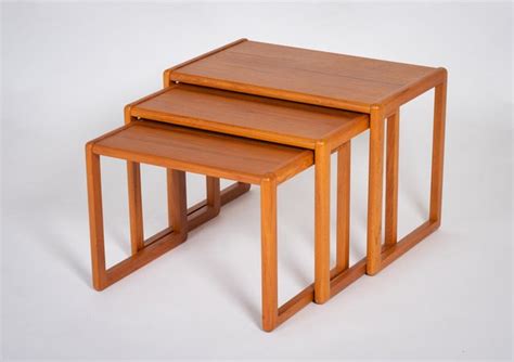 Dänische Satztische aus Teak 1970er 3er Set bei Pamono kaufen