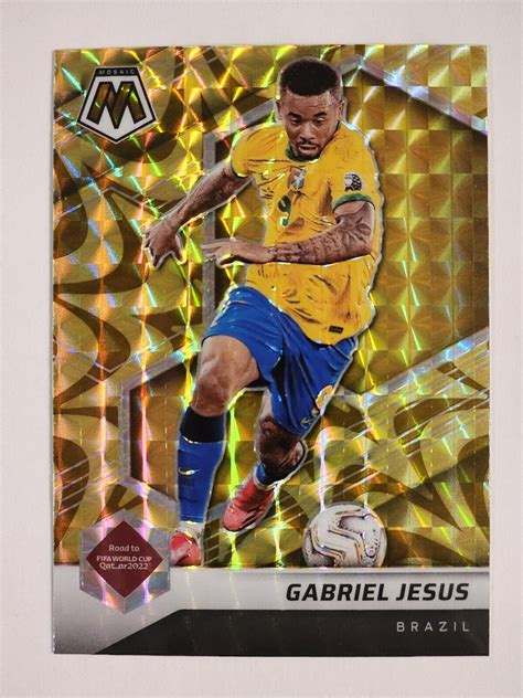 Panini Mosaic Fifa Road To World Cup Reactive Gold Prizm Gabriel