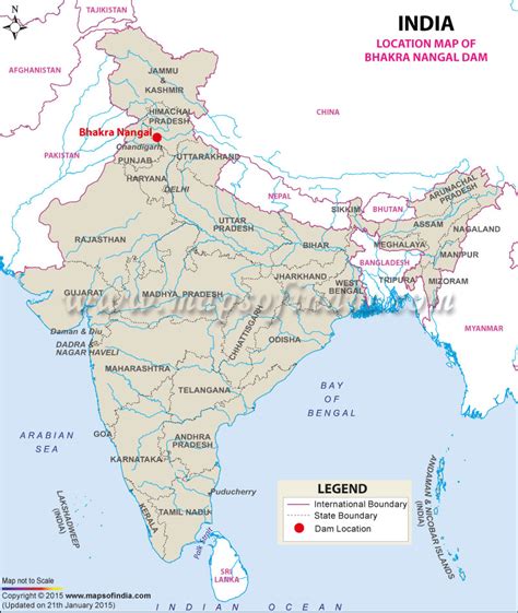 Bhakra Nangal Dam, Himachal Pradesh: Address, Map, Facts and Information
