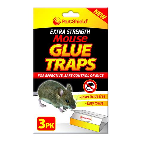 Pestshield Extra Strength Sticky Mouse Glue Traps 3 Pack