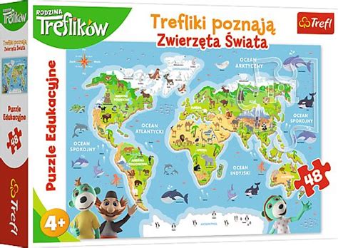 Trefl Puzzle Edukacyjne Trefliki Poznaj Zwierz Ta Wiata El