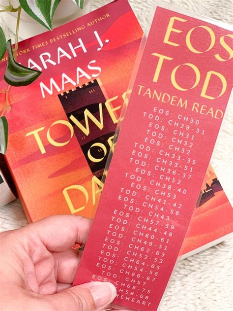 Throne Of Glass Tandem Read Bookmark Single Or Two Pack Empire Of Storms Tower Of Dawn Sarah J