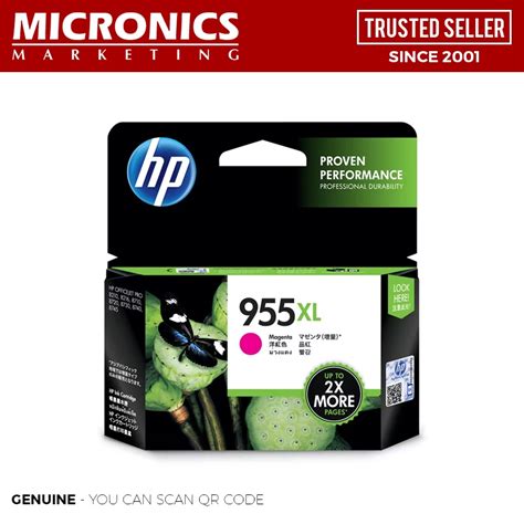 Hp 955xl Cyan Magenta Yellow Original Ink Cartridge Sealed Invoice Shopee Philippines