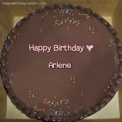 ️ Chocolate Happy Birthday Cake For Arlene